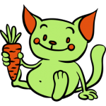 Vegetraier-Katze